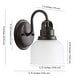 preview thumbnail 67 of 113, Shirley Metal/Glass LED Vanity Light, by JONATHAN Y