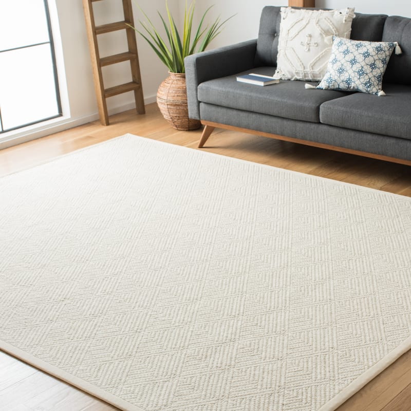 SAFAVIEH Handmade Flatweave Natural Fiber Ernesta Wool/ Jute Rug