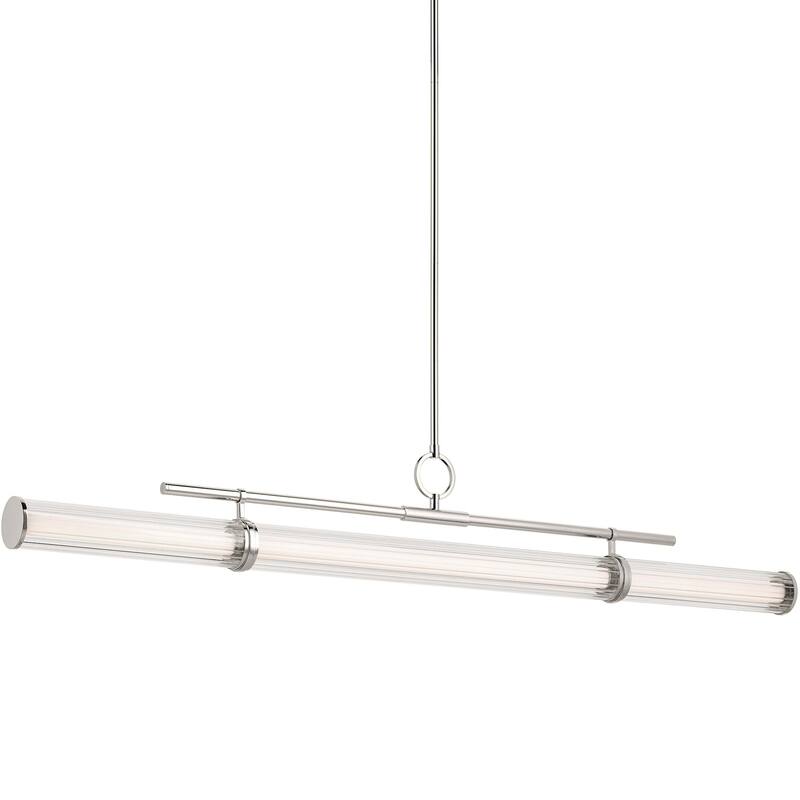 Kichler 52754LED Riven 60" Wide LED Linear Chandelier - Polished Nickel