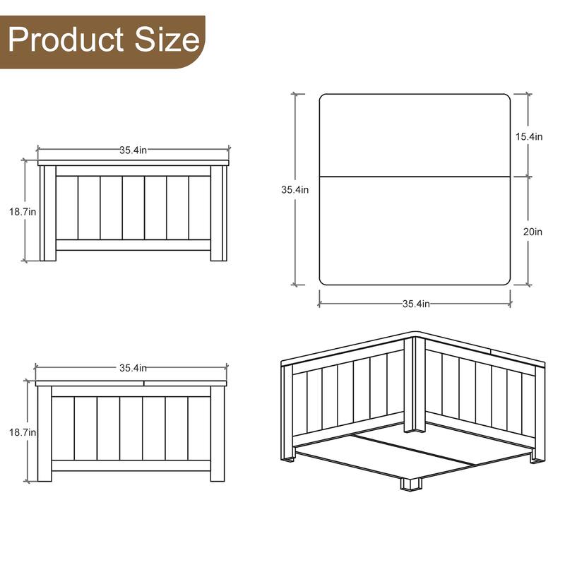 Farmhouse Lift-Top Coffee Table with Storage, USB Ports, and Charging Station