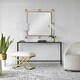 preview thumbnail 2 of 1, Beveled Square Wall Mirror - 40" - Clear and Gold