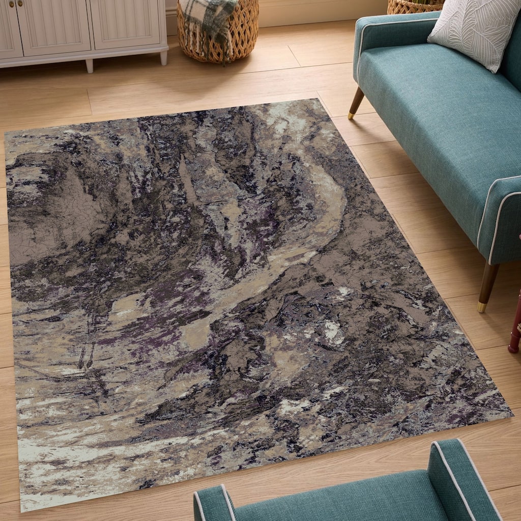 Modern Artistic Area Rug - 6' x 7'