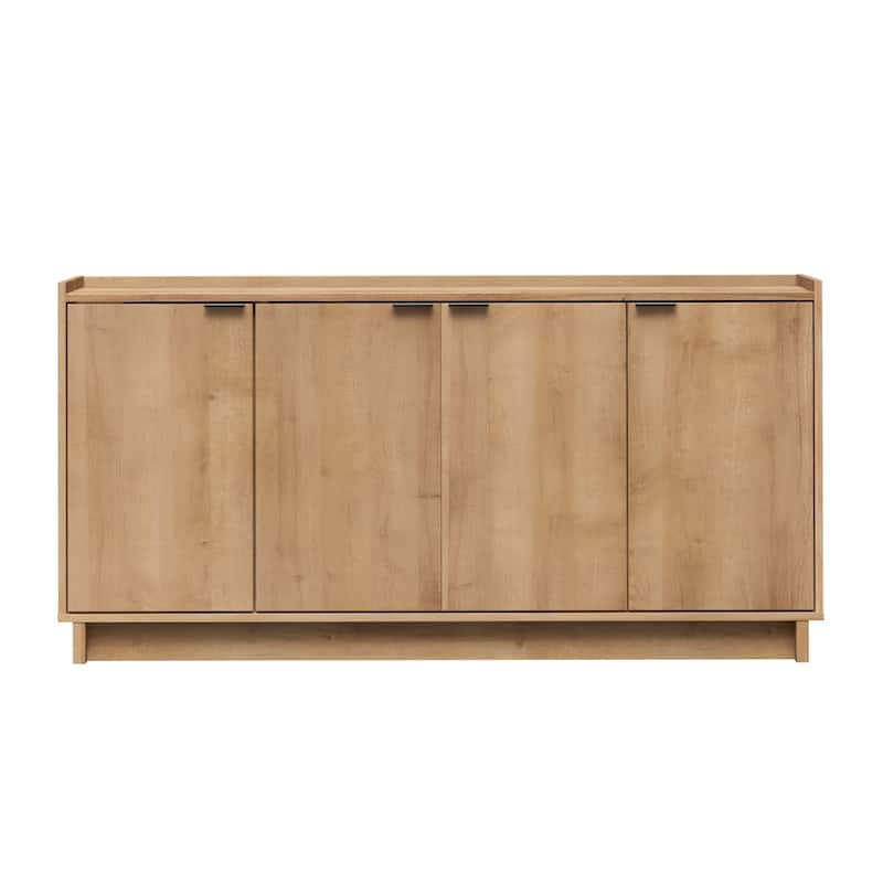 Prepac Simply Modern 4 Door 60" W x 30" H x 16" D Storage Cabinet - 60 in W x 30 in H x 16 in D