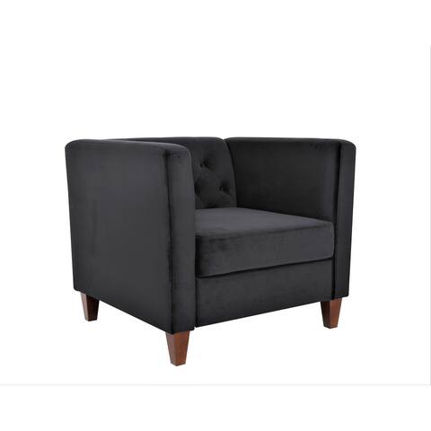 Omnisphere 33.07'' Velvet Square Armchair