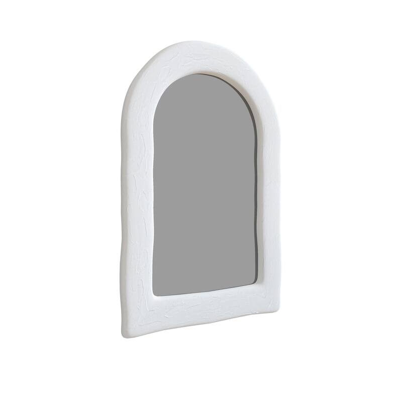 Glass Warehouse MF-PUAR-24X35 Thea 24" W x 35" H Arched Framed - White