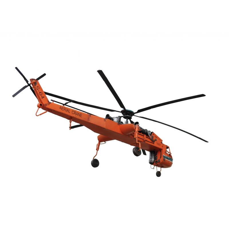 Aerial Crane Lifting Helicopter LED Sculpture 12" x 30" x 40" On Sale Bed Bath & Beyond