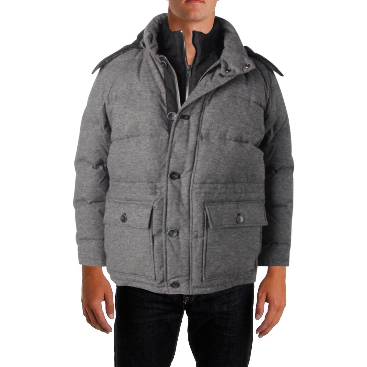 Shop Vince Camuto Mens Puffer Coat Winter Quilted Overstock
