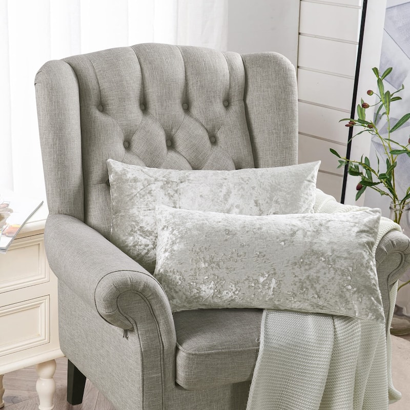 Rancho Crushed Velvet Throw Pillow Cover Set, NO INSERT