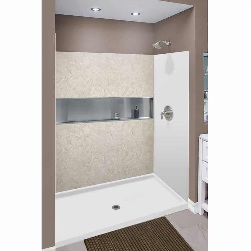 Transolid Expressions 60-in X 32-in X 72-in Glue to Wall Shower Kit - 32" x 60" x 72"