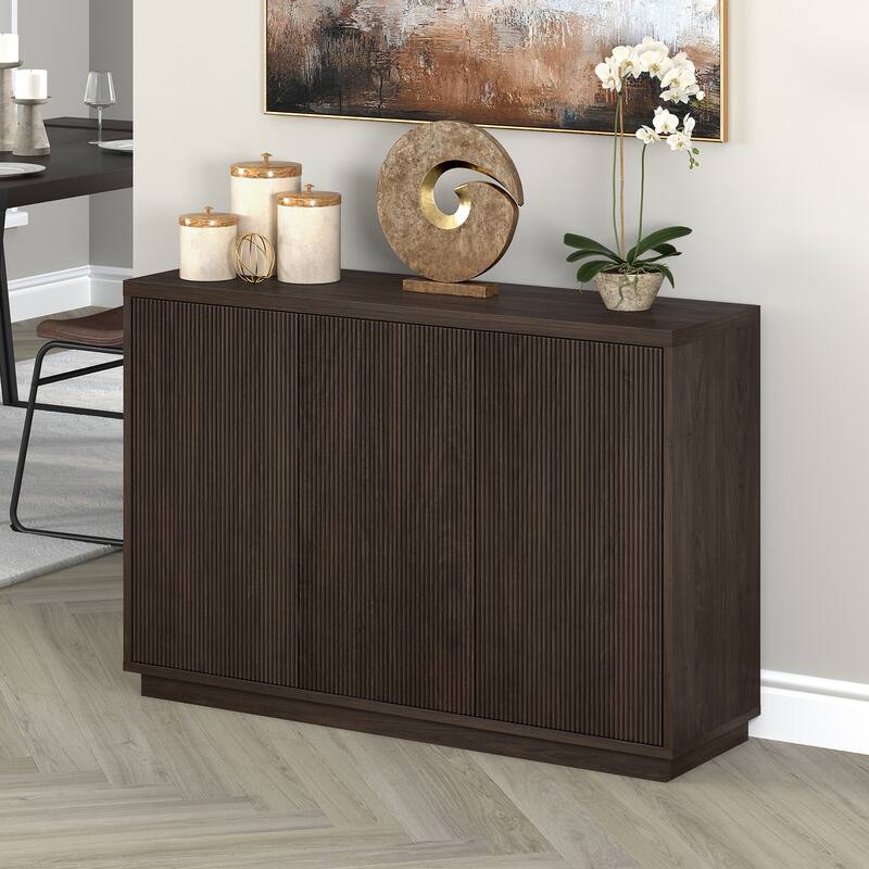 Alston 48" Wide Rectangular Buffet Table - 47.5" Wide - Alder Brown
