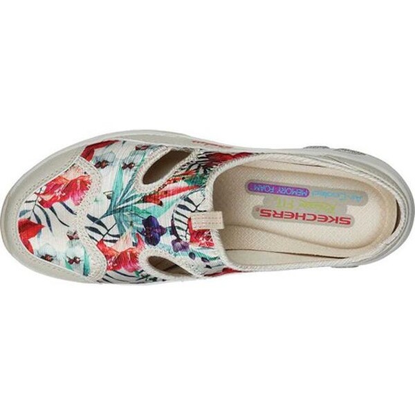 skechers floral mules commute time