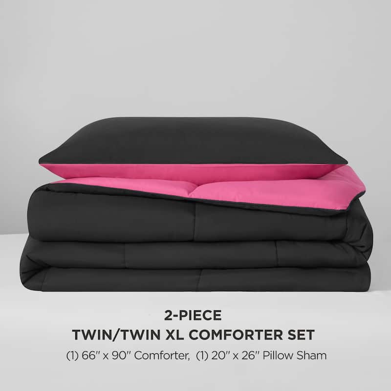 Juicy Couture Box Stitch Reversible Comforter Sets