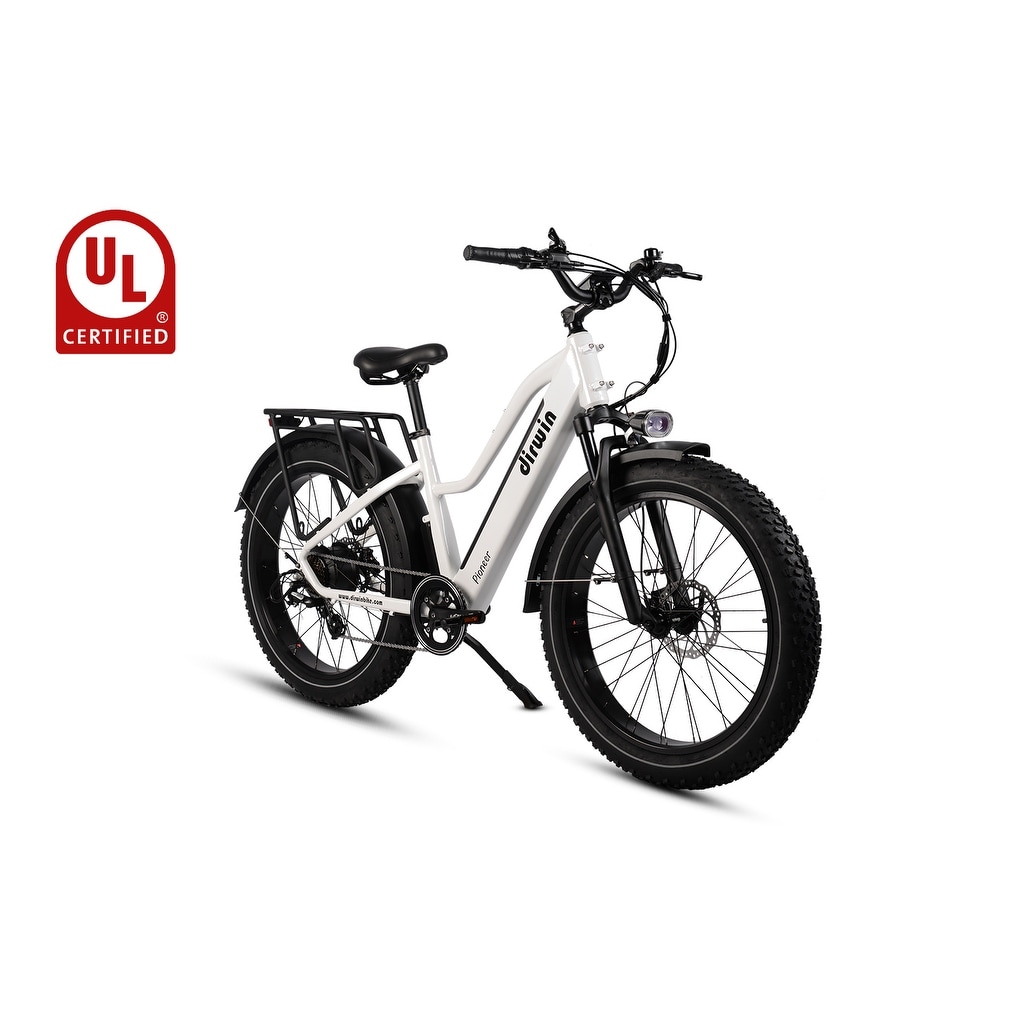 Dirwin Bike Pioneer Step-Thru Fat Tire Electric Bike