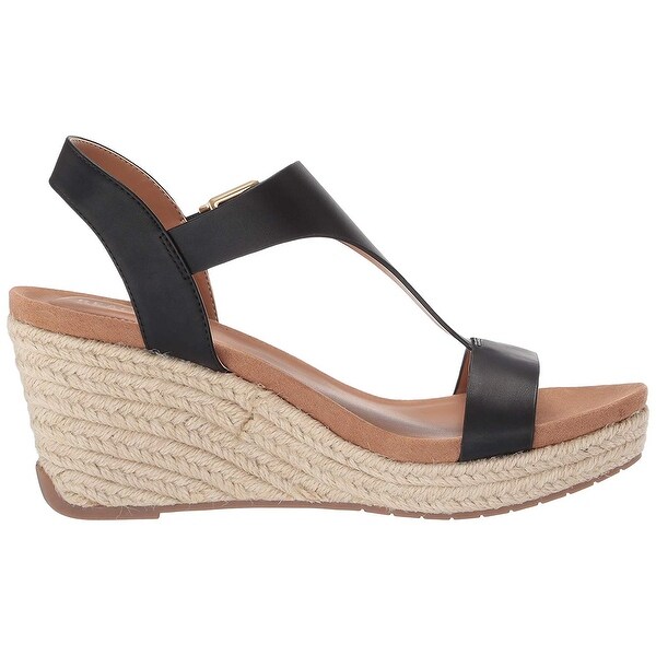 Kenneth Cole Reaction Womens Card Wedge T Strap Espadrille Sandal Espadrille Wedge Sandal