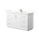 Option White / Giotto Quartz Top / Satin Bronze Hardware