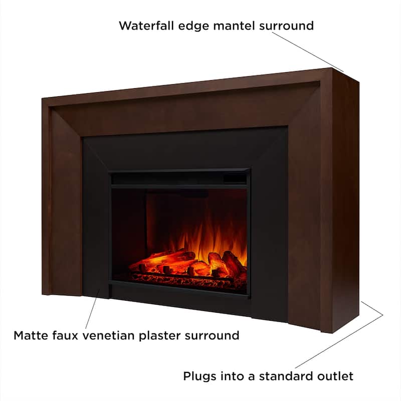 Brooks Grand Electric Fireplace by Real Flame