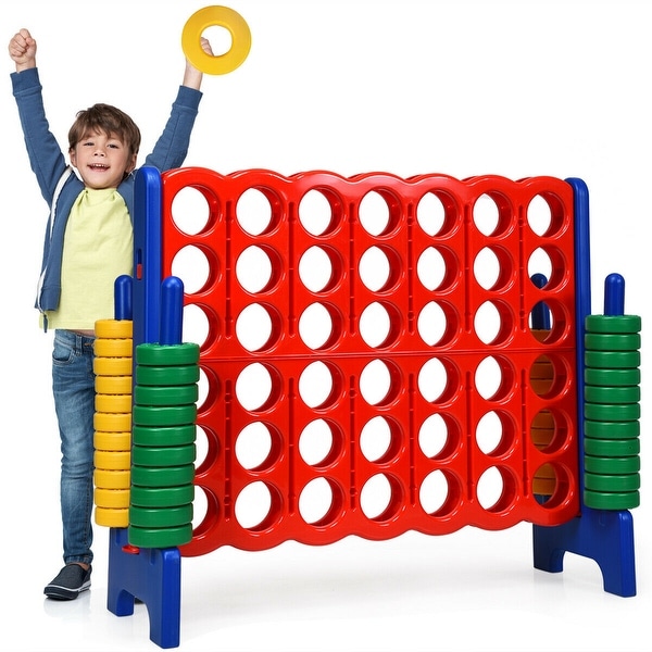 Costway Jumbo 4-to-Score 4 in A Row Giant Game Set Kids Adults Family. Opens flyout.