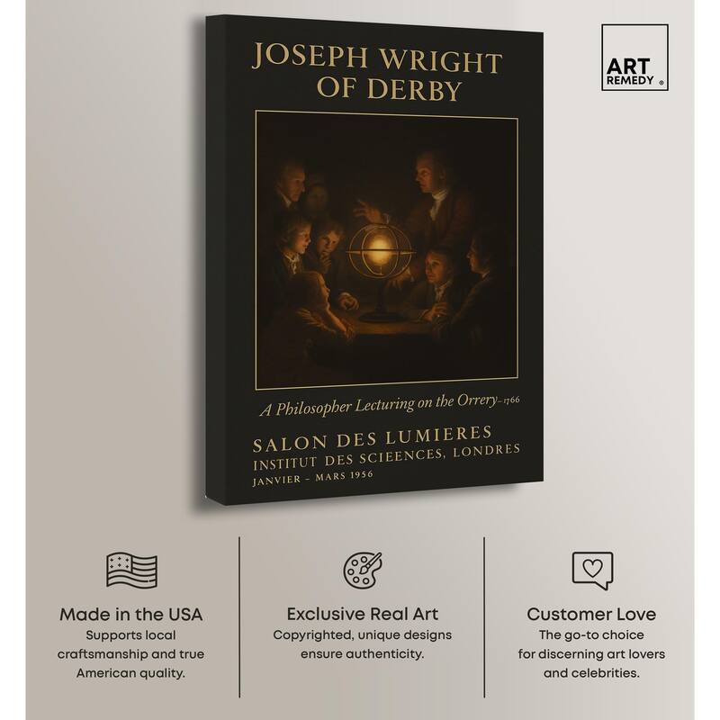 Philosopher Lecturing Canvas by Art Remedy, Gallery Wrapped
