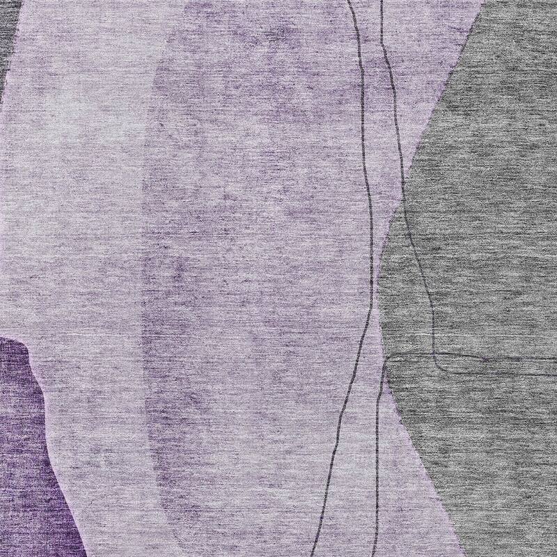 HomeRoots Abstract Transitional Rectangle Outdoor Rug