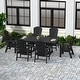 preview thumbnail 10 of 60, Altura 7-Piece Poly Eco-Friendly All Weather Outdoor Dining Set with Armchairs