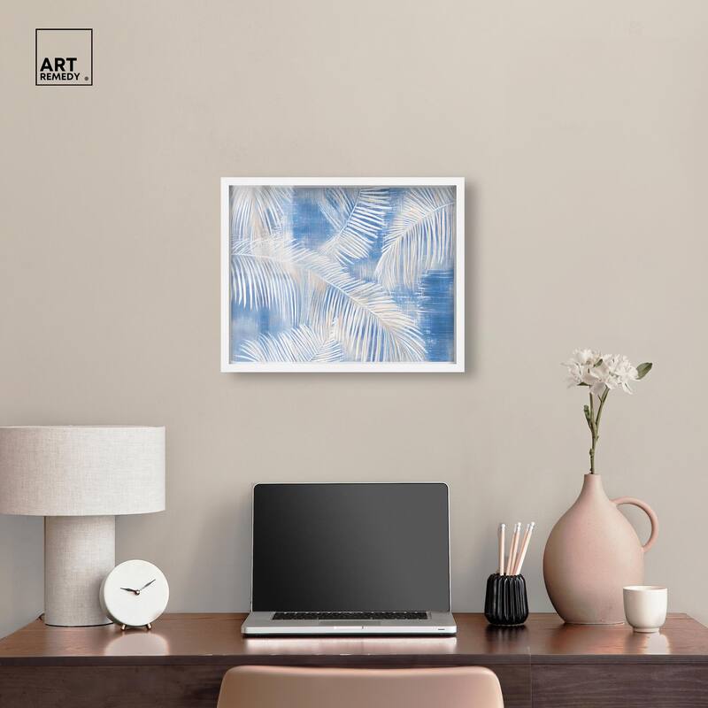 Sky Palm Silhouettes Shadowbox by Art Remedy