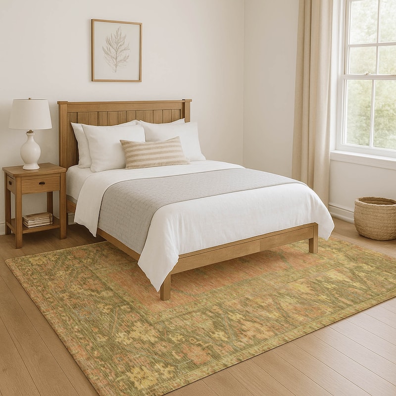 Premium Washable Super Soft Traditional Global Mayfield Rug