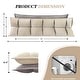 preview thumbnail 7 of 9, Double Layer Headboard Reading Pillow, Versatile Bed Backrest Pillow. Queen - Beige/Grey