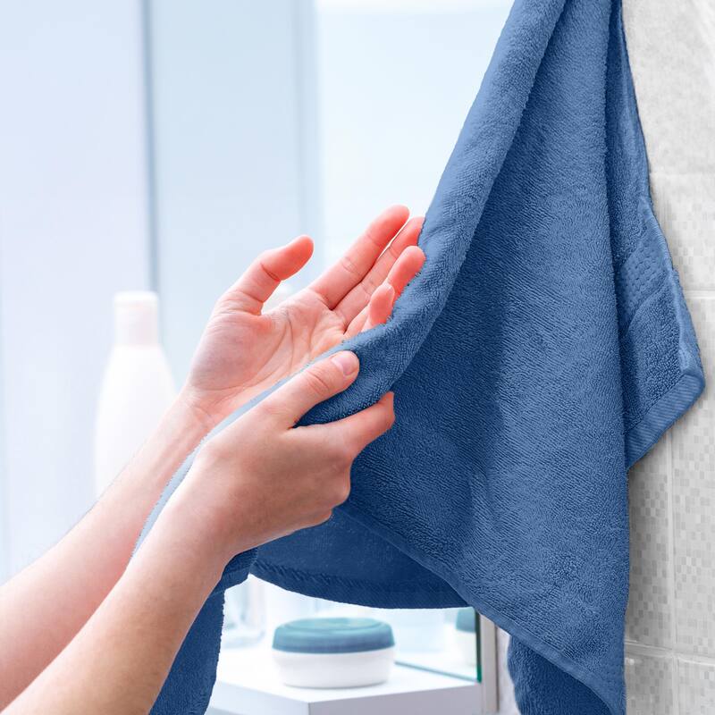 Superior Miami 100% Cotton 6-Piece Towel Set - Lightweight & Quick Drying