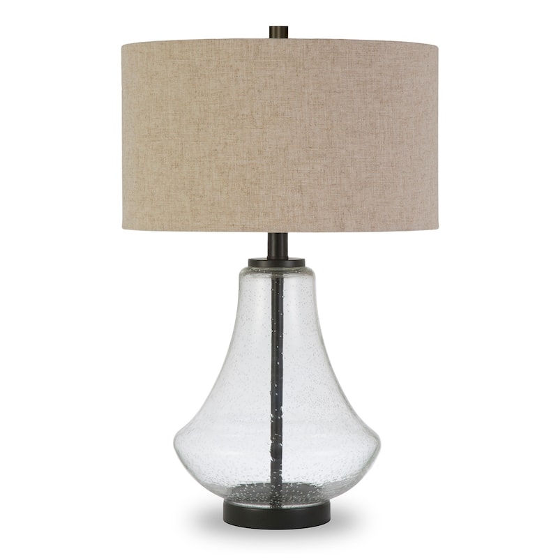 Lagos 23" Tall Table Lamp with Fabric Shade - 23" Tall - Glass