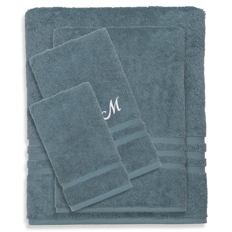 Authentic Hotel and Spa 100% Turkish Cotton 4PC Denzi Towel Set. - M