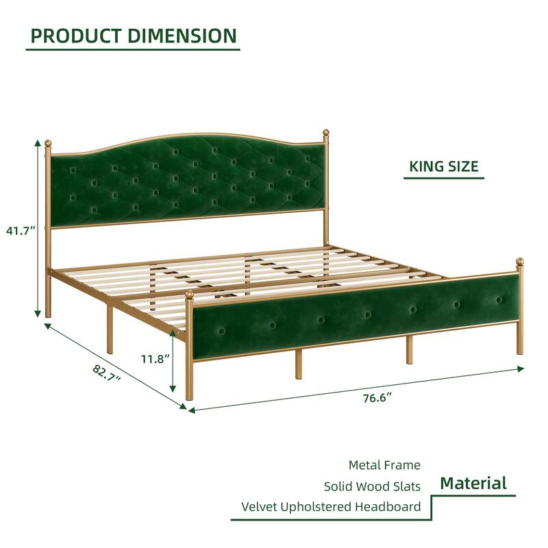 Upholstered Platform Bed