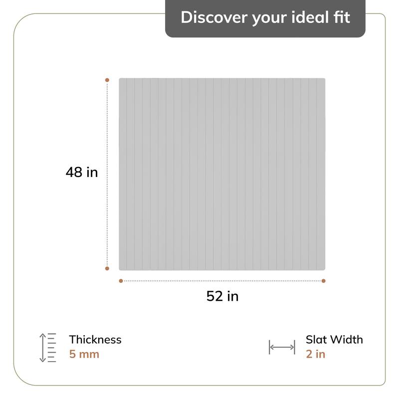 Eco Bamboo Standard Rectangular Cherry Chair Mat (52 x 48)
