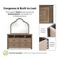 preview thumbnail 15 of 33, Furniture of America Aveline Modern Rustic Oak 6-Piece Solid Wood Panel Bedroom Set