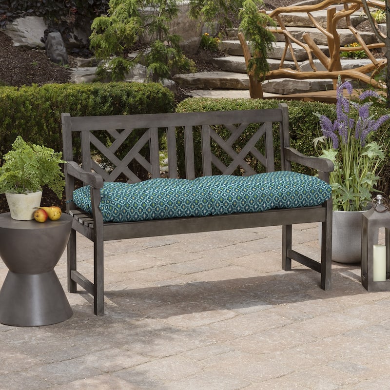 ARDEN Outdoor Plush Modern Tufted Bench Cushion, 48 x 18