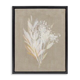 Stupell Natural Herb Impression Framed Floater Canvas Wall Art Design ...