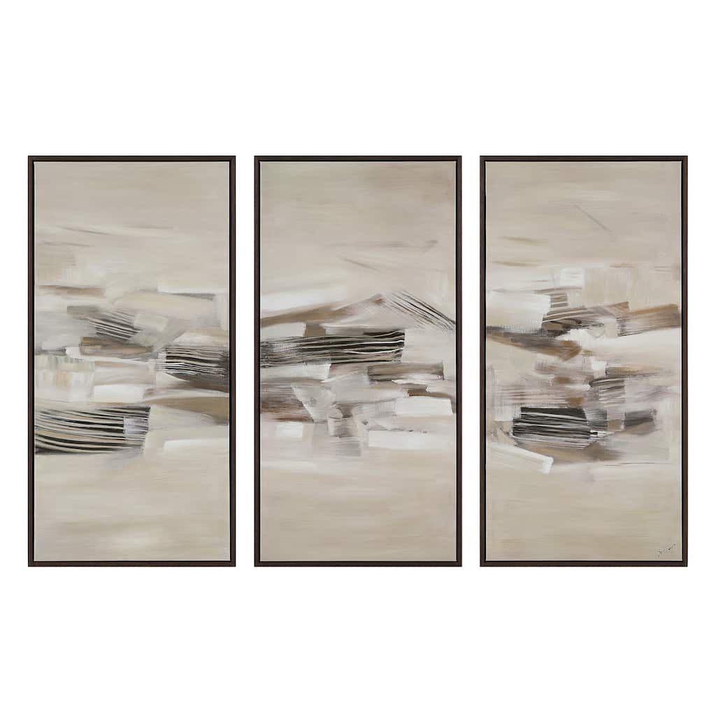 Renwil Lux 40" H x 20" W Canvas Art, (3 Piece Set)