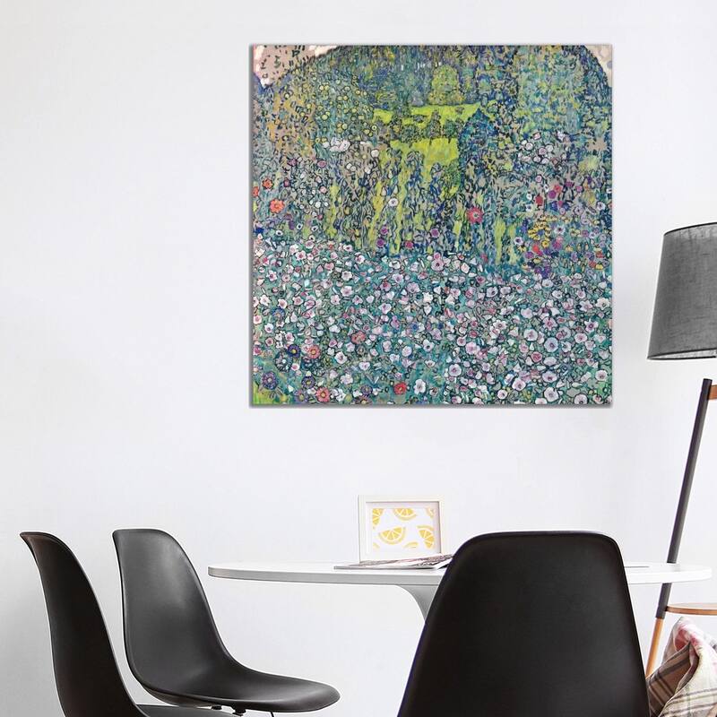 iCanvas "Gustav Klimt Garden Landscape on the Hill" by Gustav Klimt Canvas Print - 37x37x1.5