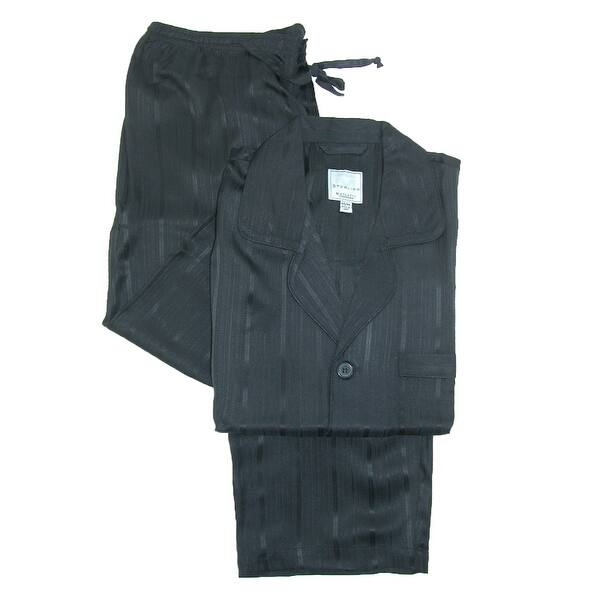 Shop Majestic International Men S Silk Herringbone Stripe Pajama