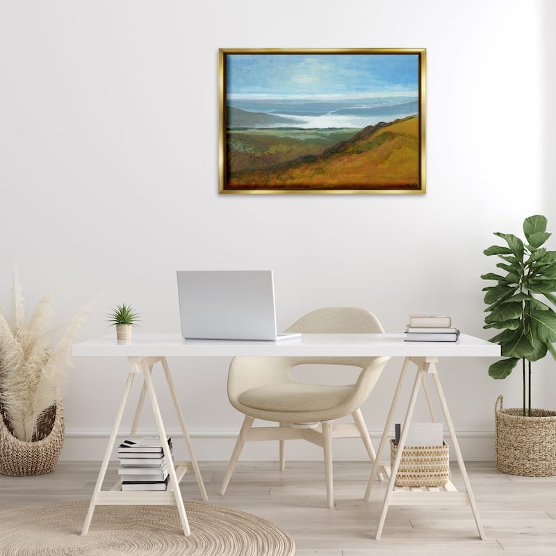 Stupell Vast Serene Hills Framed Floater Canvas Wall Art Design By Dita Jacobovitz
