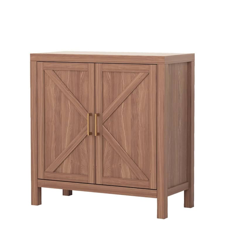 Storage Cabinet with Door, Floor Standing Kitchen Pantry Cabinet, Sideboard Buffet Table, Coffee Bar Cabinets - Brown