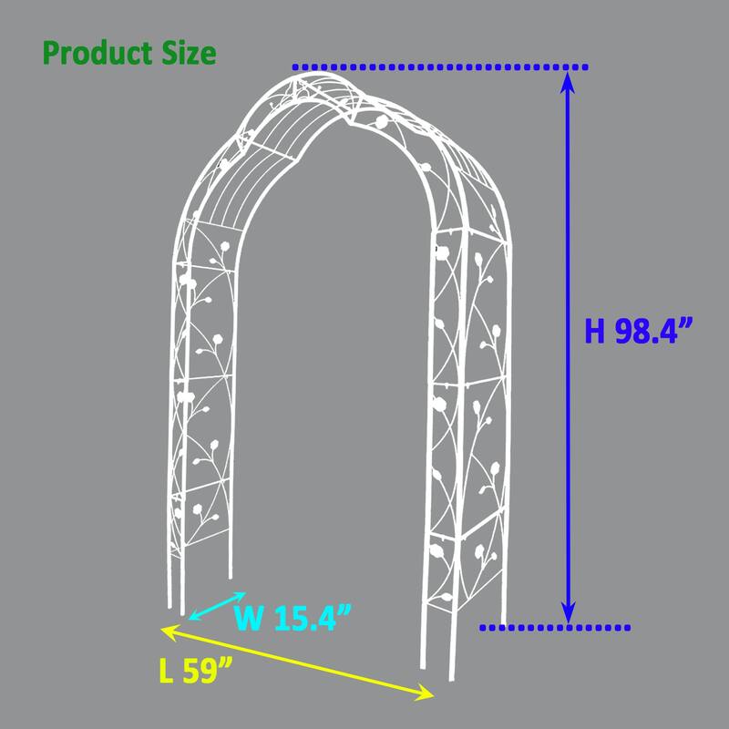 Metal Garden Arch Assemble Freely with 8 Styles Garden Arbor Trellis Climbing Plants