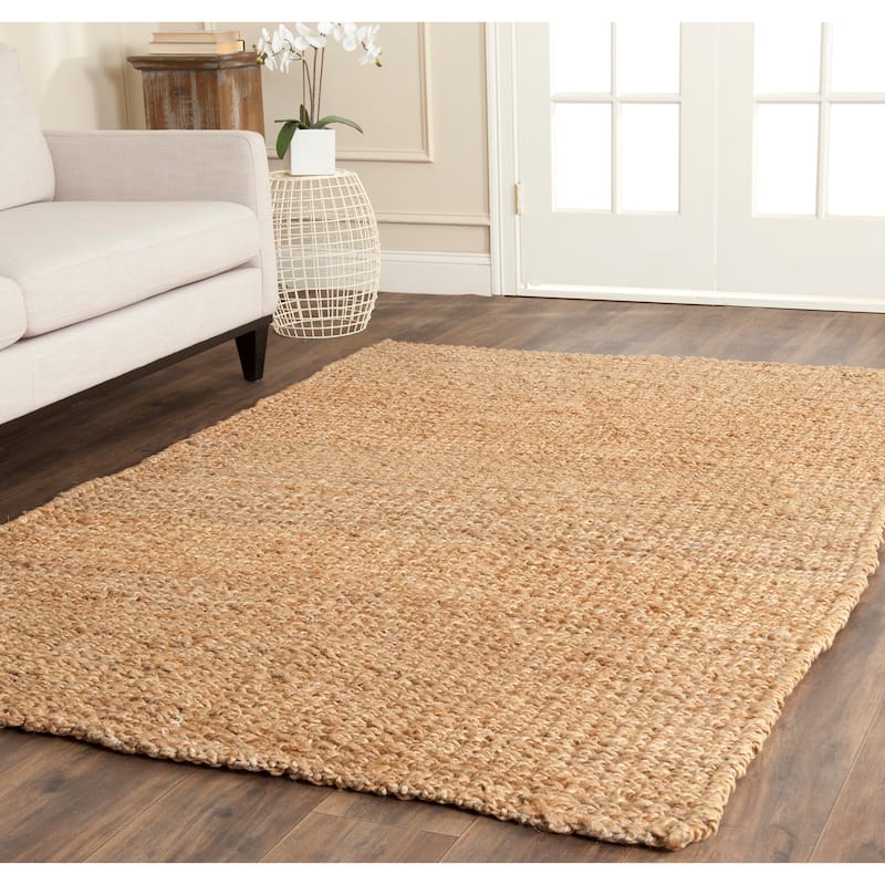 SAFAVIEH, Handmade Natural Fiber Valery Casual Solid Jute Rug