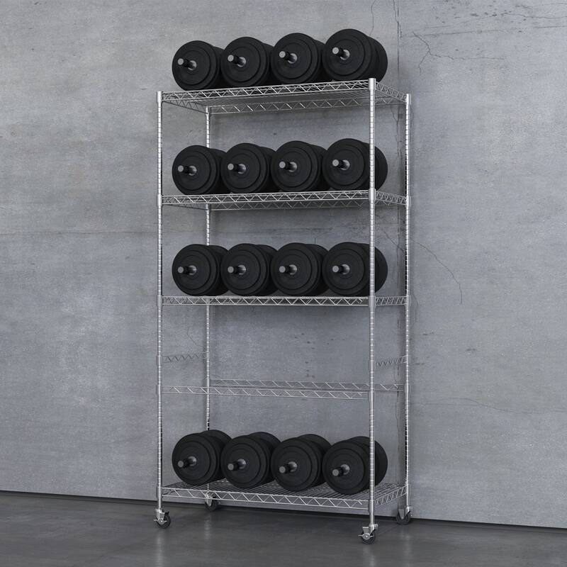 Heavy Duty Shelving Rack with Wheels