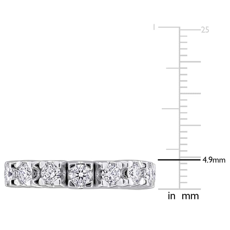Miadora 2 3/4ct TW Diamond Eternity Ring in 14k White Gold