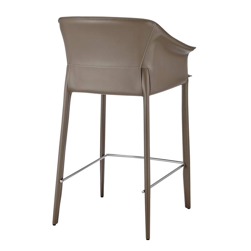 NPD Furniture Callie Recycled Leather Counter Stool