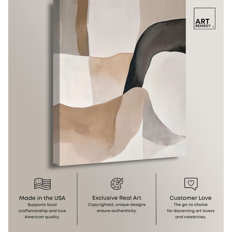 Curvilinear Composition I Canvas by Art Remedy, Gallery Wrapped