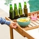 preview thumbnail 9 of 12, Cambridge Casual Mozaic Teak Wood Outdoor Bar Cart