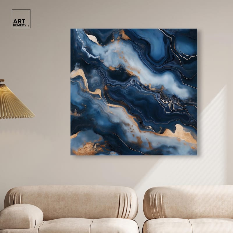 Deep Sea Geode IV Canvas by Art Remedy, Gallery Wrapped