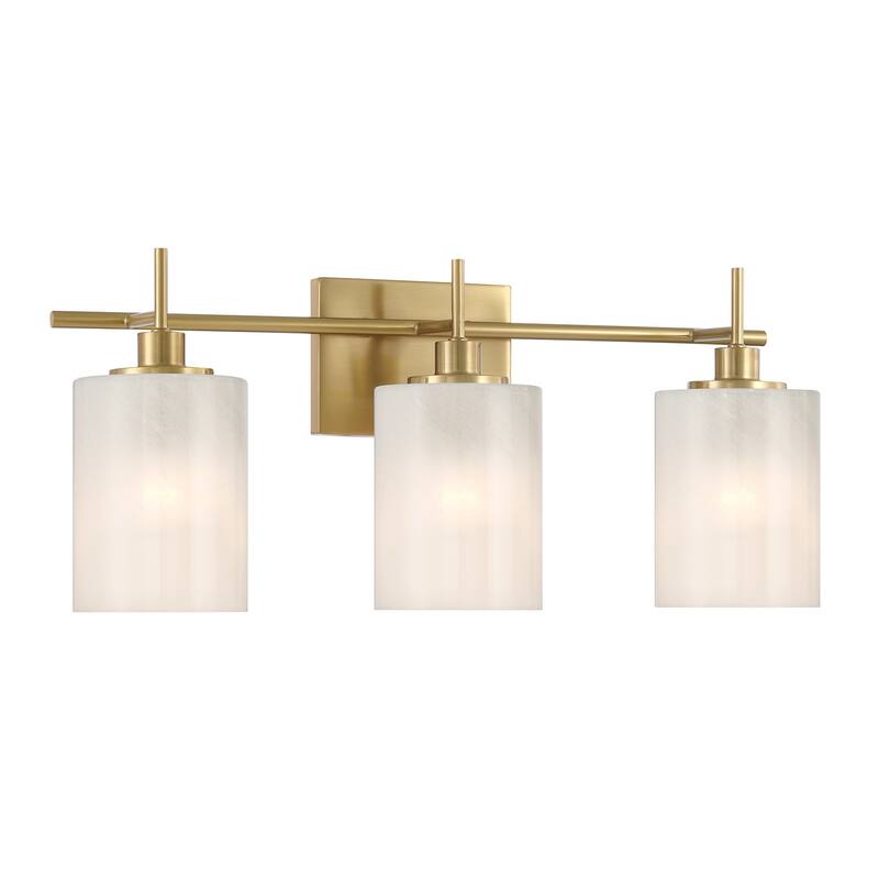 Bellevue SHBF14699 3 Light 22" Wide Vanity Light with Strié Glass