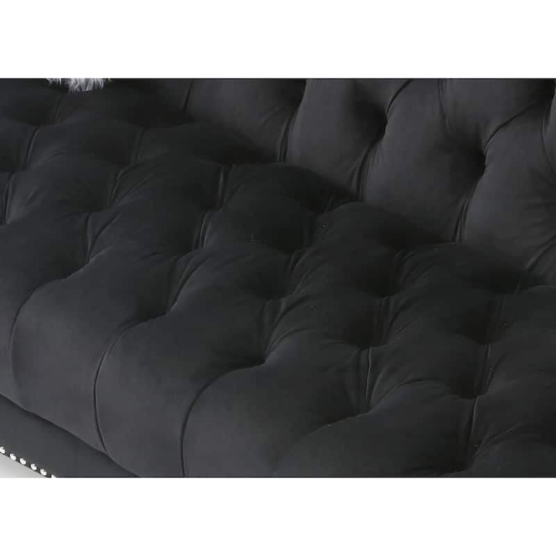 Dania Velvet Loveseat